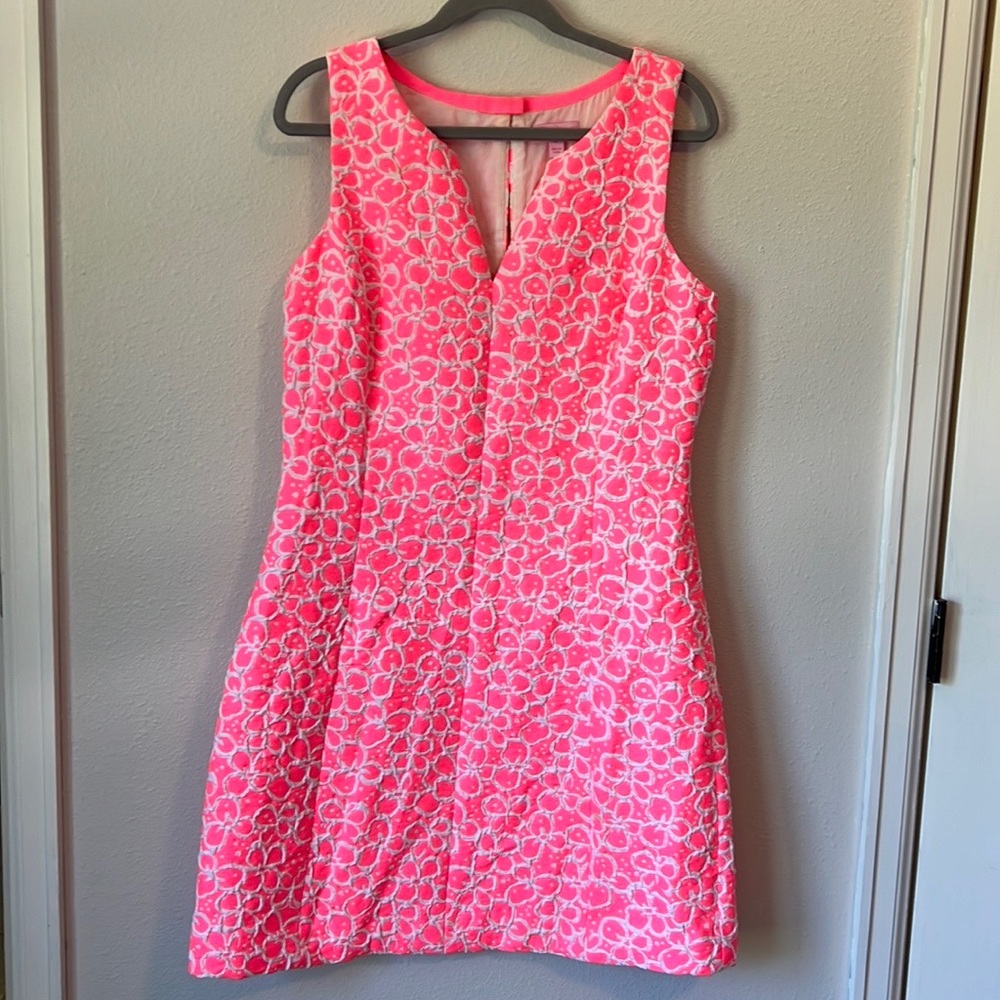 Lilly Pulitzer Pink and White Floral Mini Dress